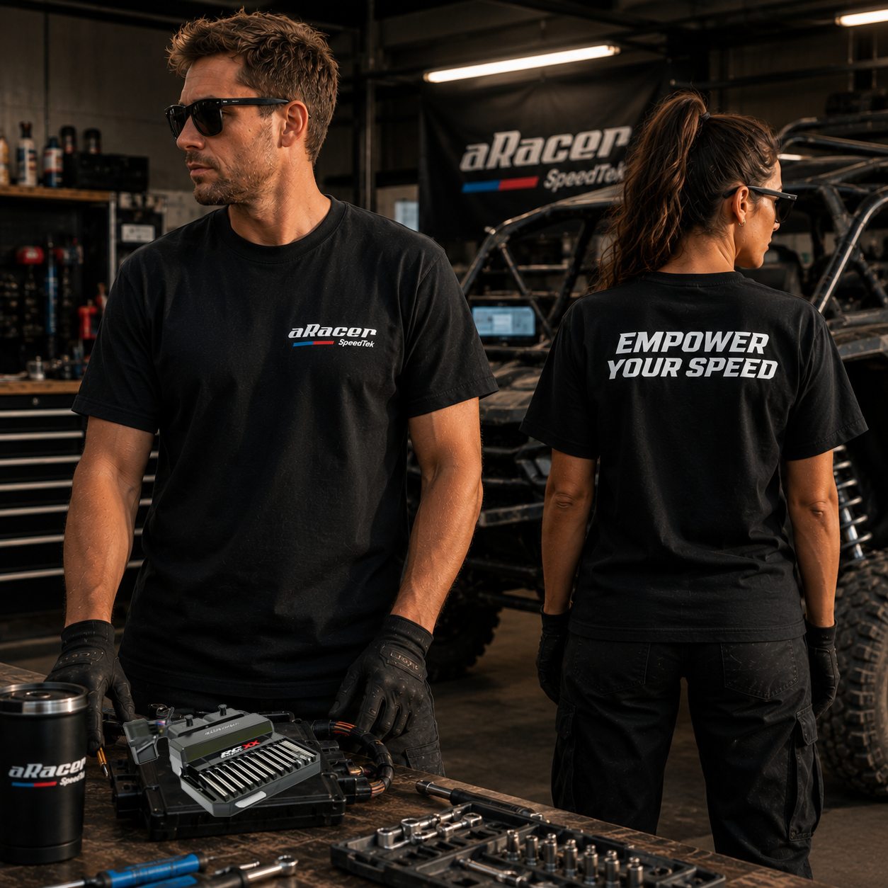 aRacer Empower Your Speed T-Shirt